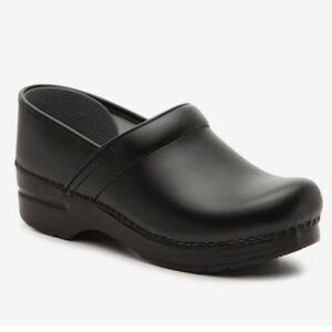 Dansko Black Professional Slip On Support Healthcare Work Clogs